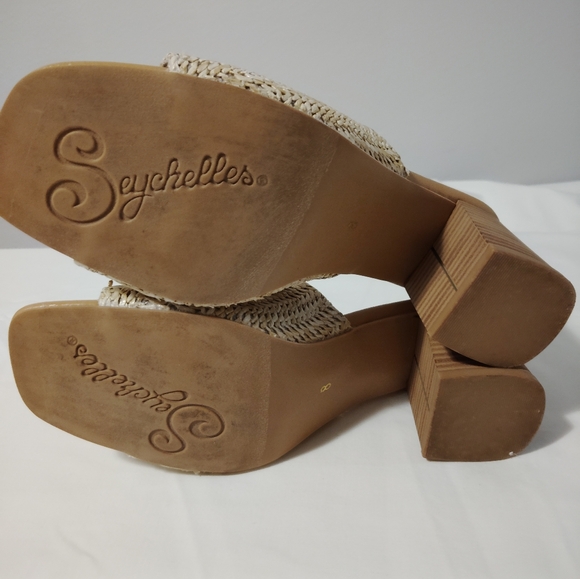 Seychelles Adapt Rafia Slide Natural Size 8M - Picture 2 of 5